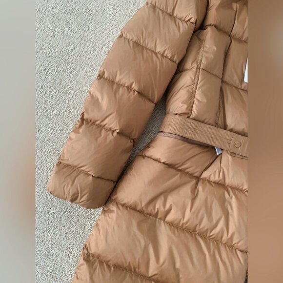 Moncler Boedic Belted Puffer Coat-Brown - Picture 8 of 16